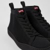 Maend CamperLab Casual Sko | Sorte Sneakers I Et Stykke Til Maend