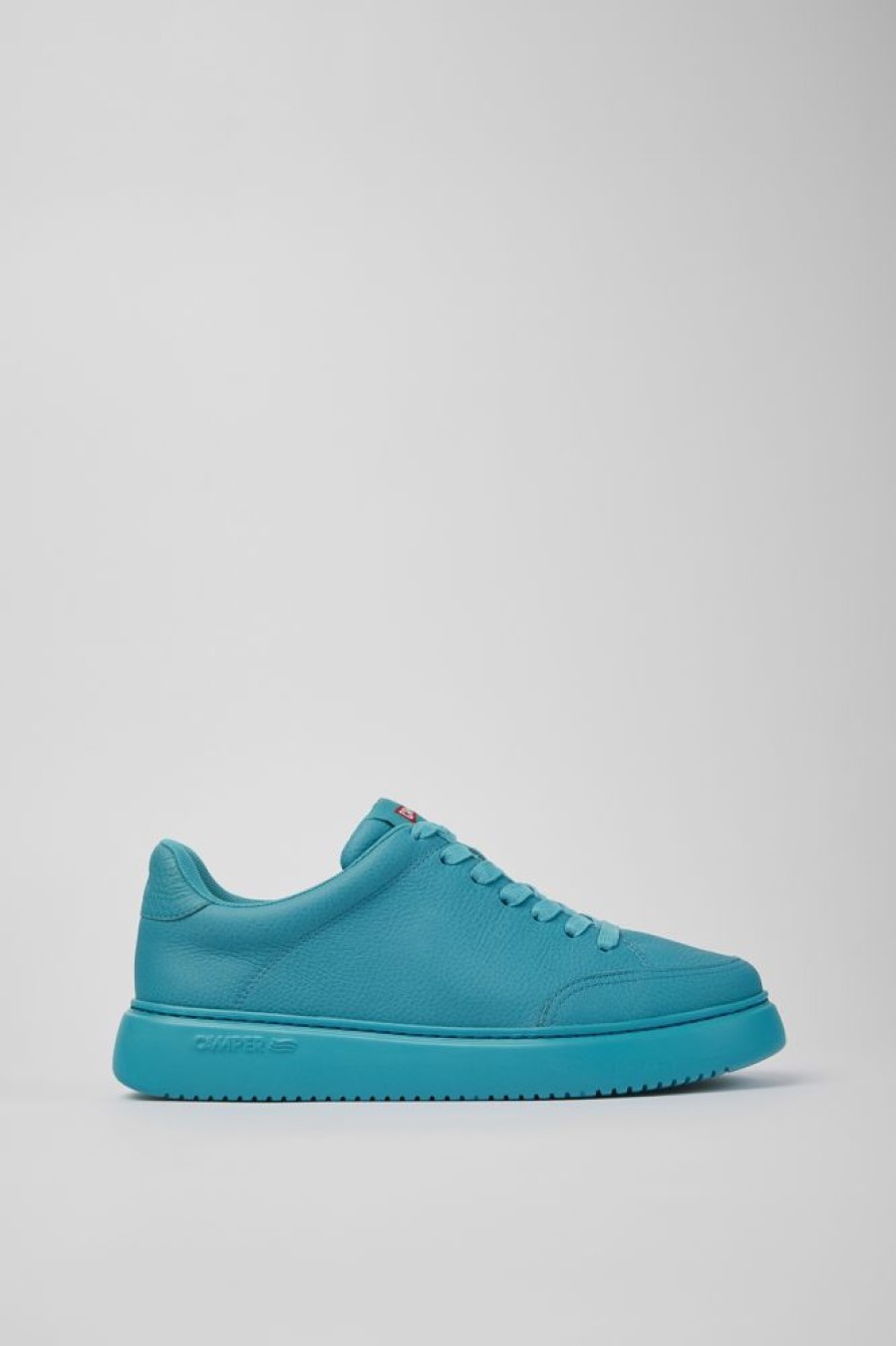 Maend CamperLab Casual Sko | Bla Laeder Sneakers Til Maend