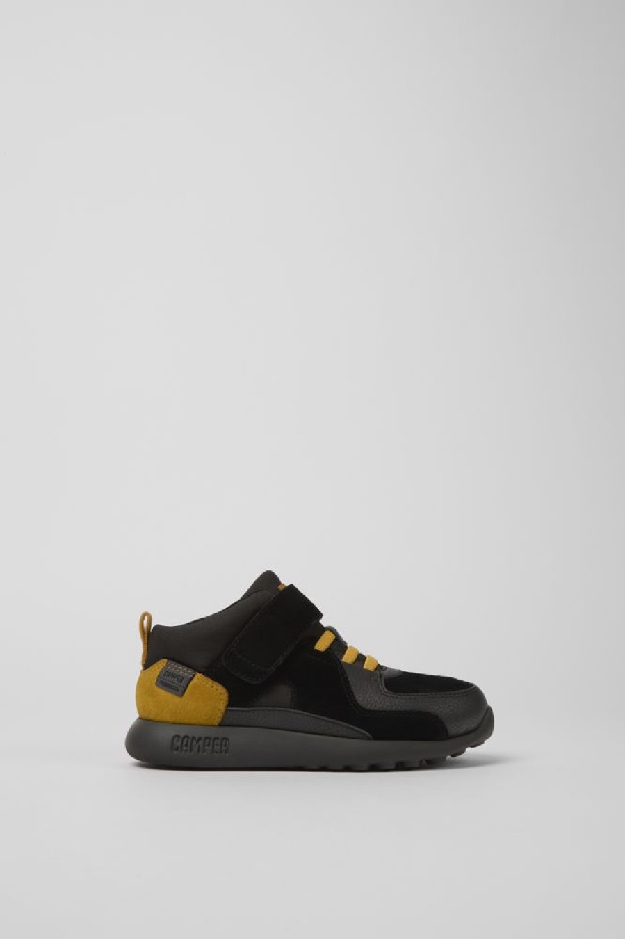 Born CamperLab Sneakers | Gra Nubuck Og Tekstil Ankelstovler