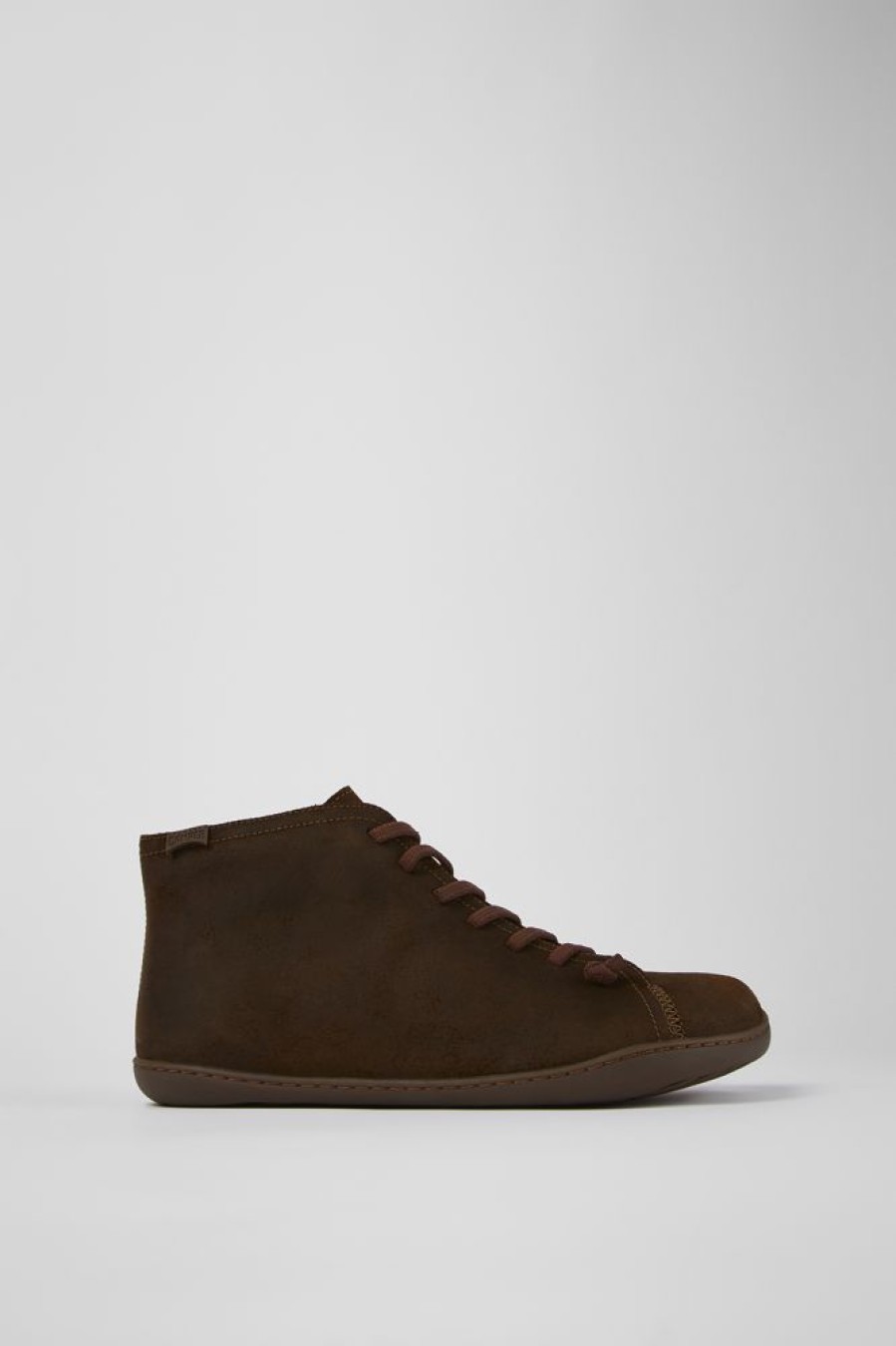 Maend CamperLab Casual Sko | Brune Nubuck Ankelstovler Til Maend