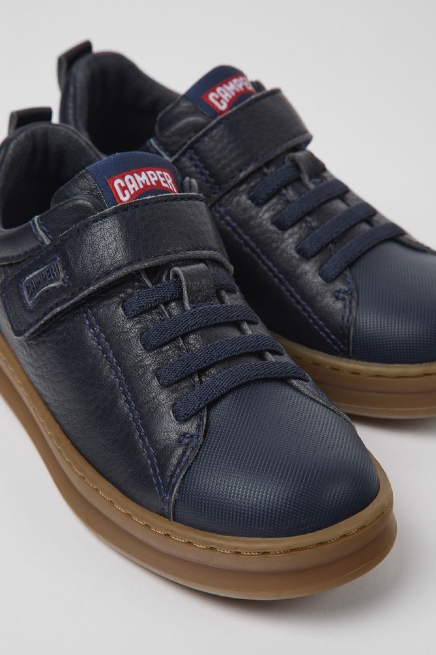 Born CamperLab Sneakers | Marinebla Laeder- Og Tekstilsneakers Til Born