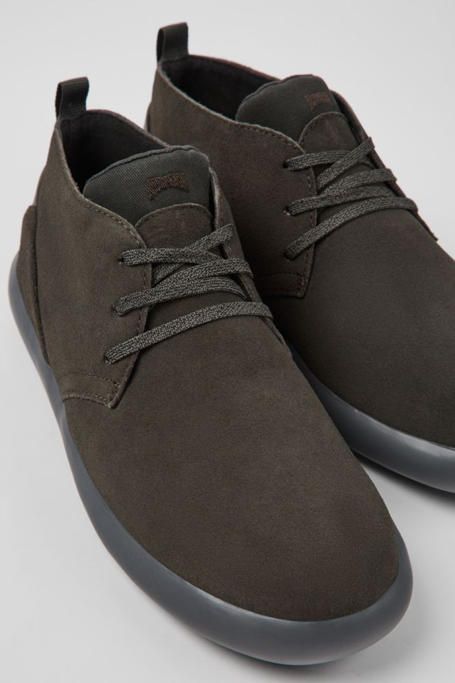 Maend CamperLab Ankelstovler | Gra Nubuck Sneakers Til Maend