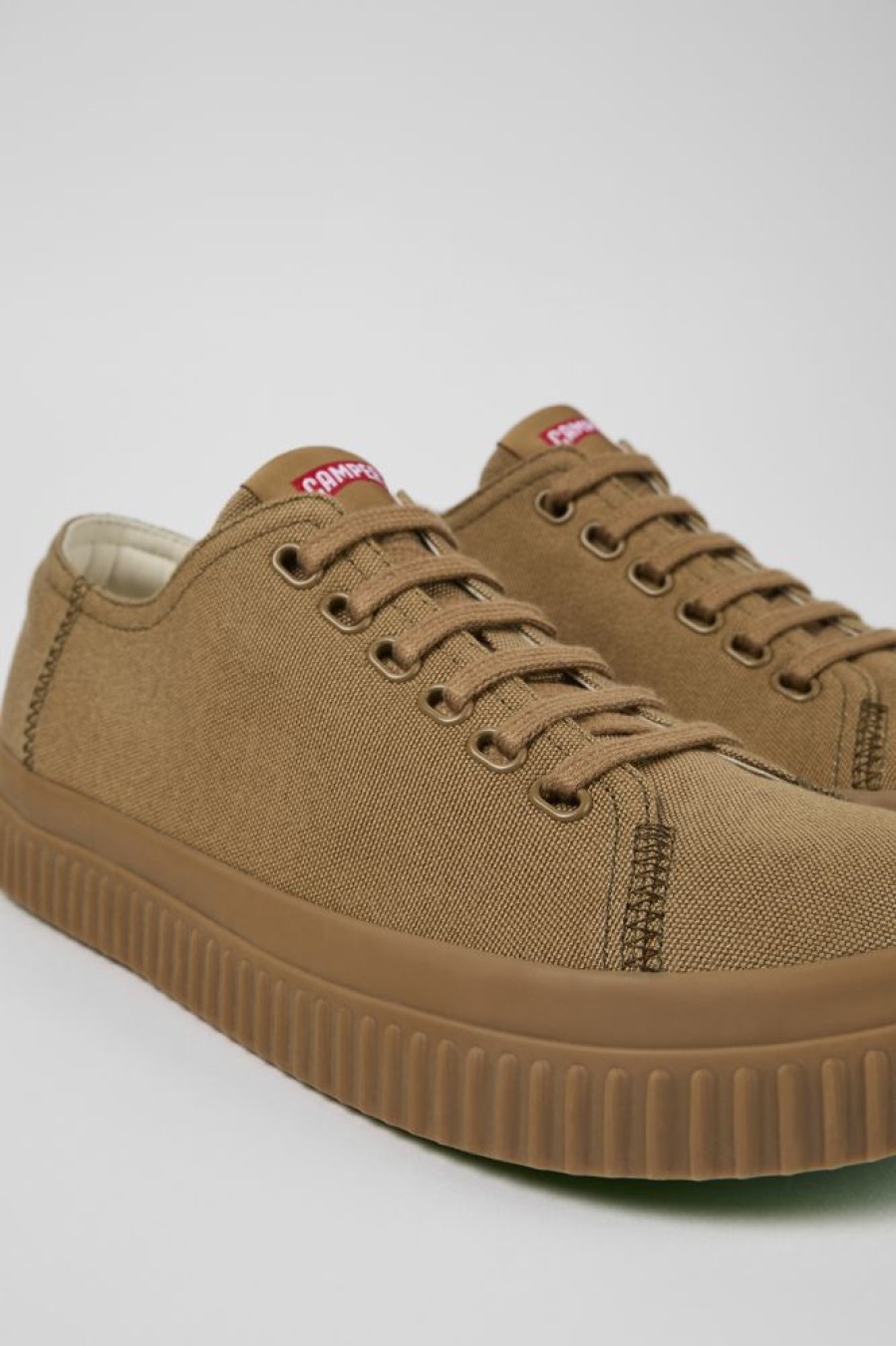 Maend CamperLab Sneakers | Brun Tekstilkurv Til Maend