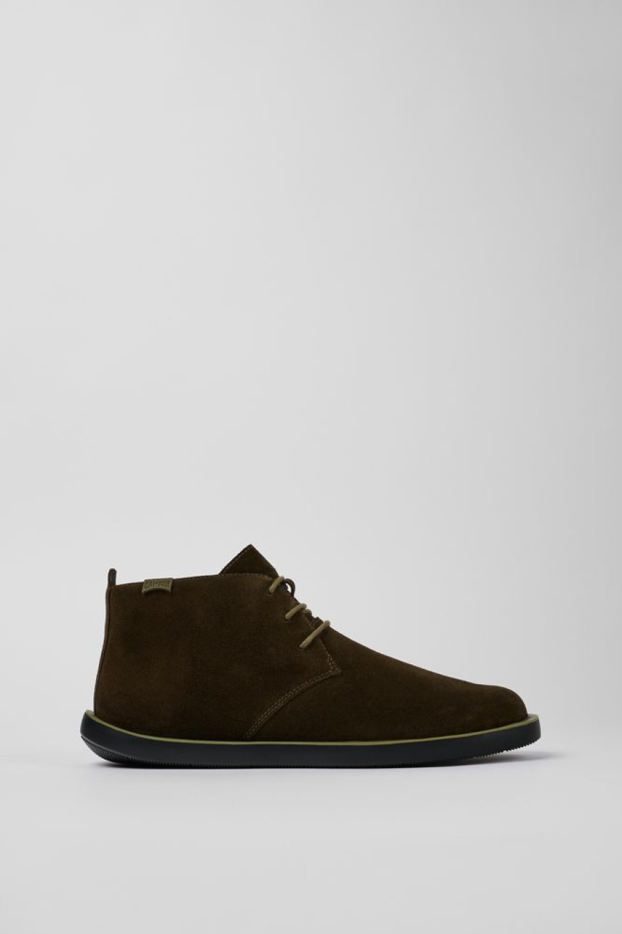 Maend CamperLab Formelle Sko | Gron Nubuck Desert Boot Til Maend