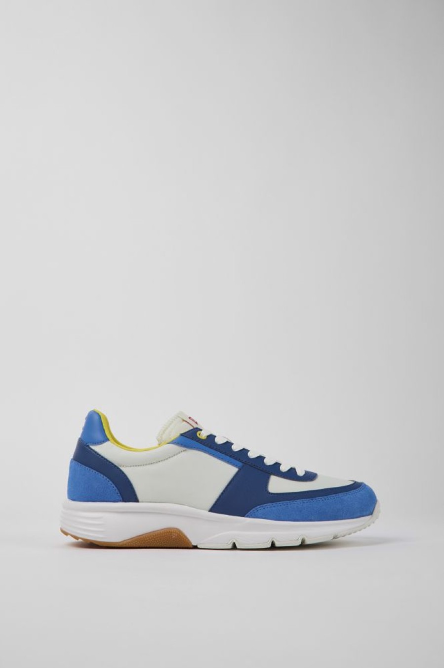 Maend CamperLab Sneakers | Bla Og Hvide Genbrugte Polyester Sneakers Til Maend