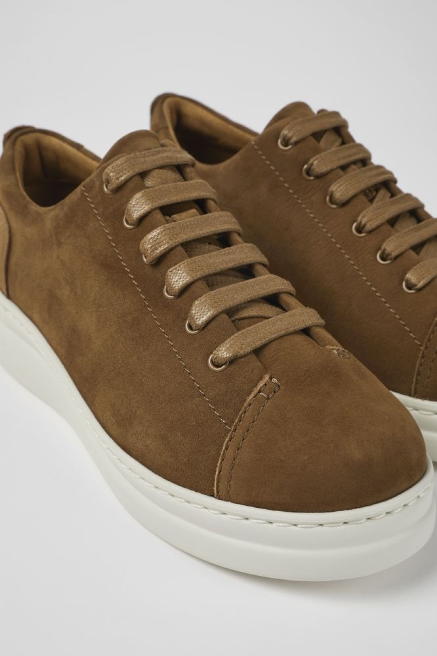 Kvinder CamperLab Sneakers | Brune Nubuck Sneakers Til Kvinder