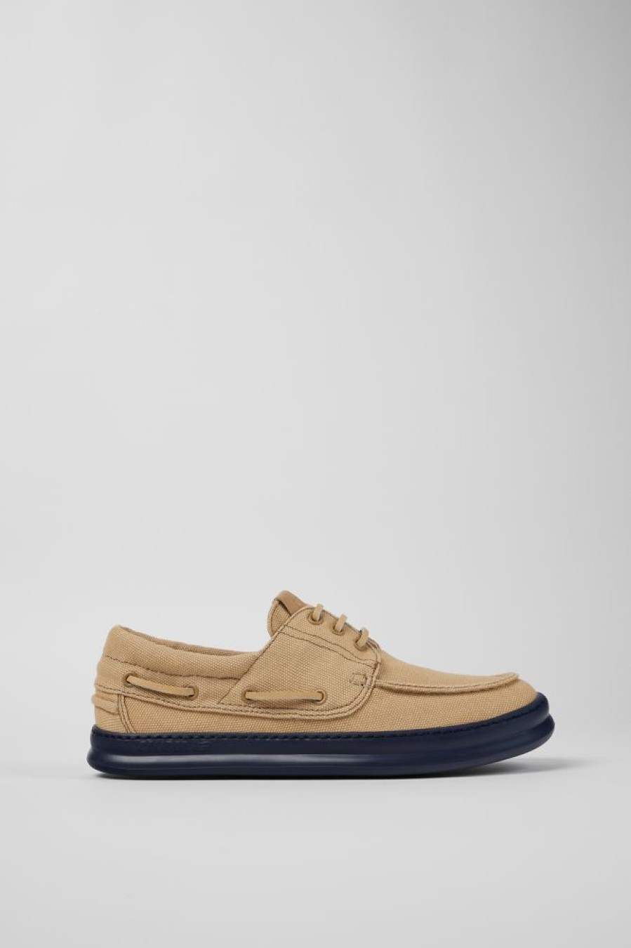 Maend CamperLab Casual Sko | Beige Tekstil Badsko Til Maend