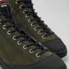 Maend CamperLab Sneakers | Gron Nubuck Og Tekstil Ankelstovler Til Maend