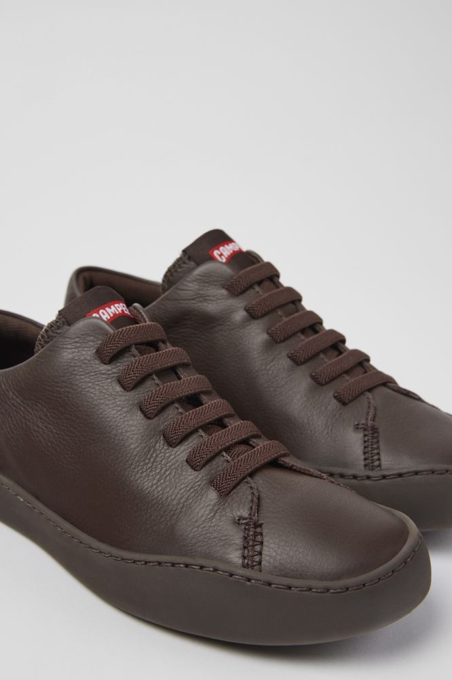 Kvinder CamperLab Sneakers | Burgundy Laeder Sneakers Til Kvinder