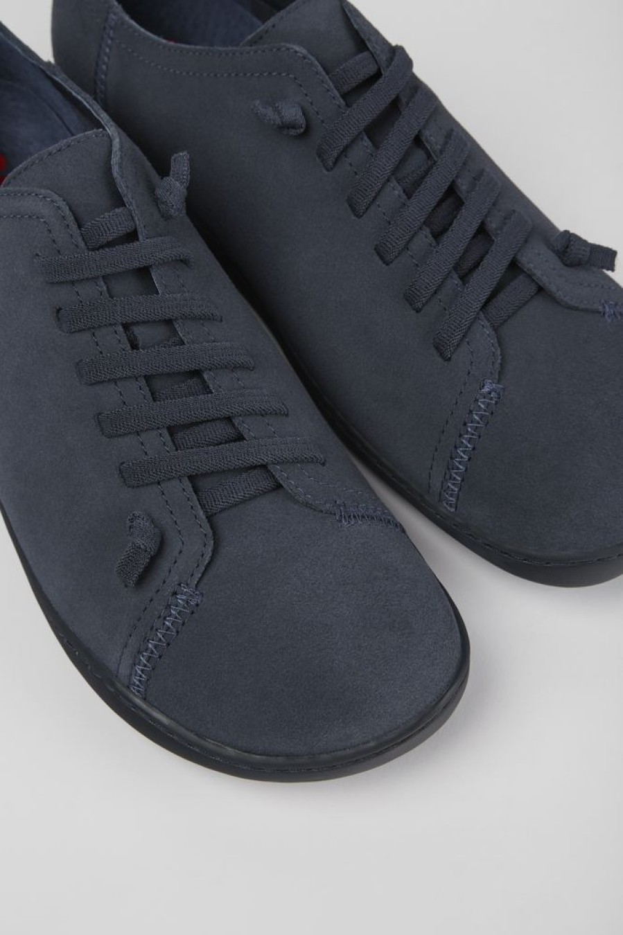 Maend CamperLab Casual Sko | Bla Nubuck Sko Til Maend