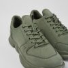 Maend CamperLab Casual Sko | Gront Laeder Og Genbrugte Pet Sneakers Til Maend