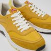 Maend CamperLab Sneakers | Gule Tekstil- Og Laedersneakers Til Maend