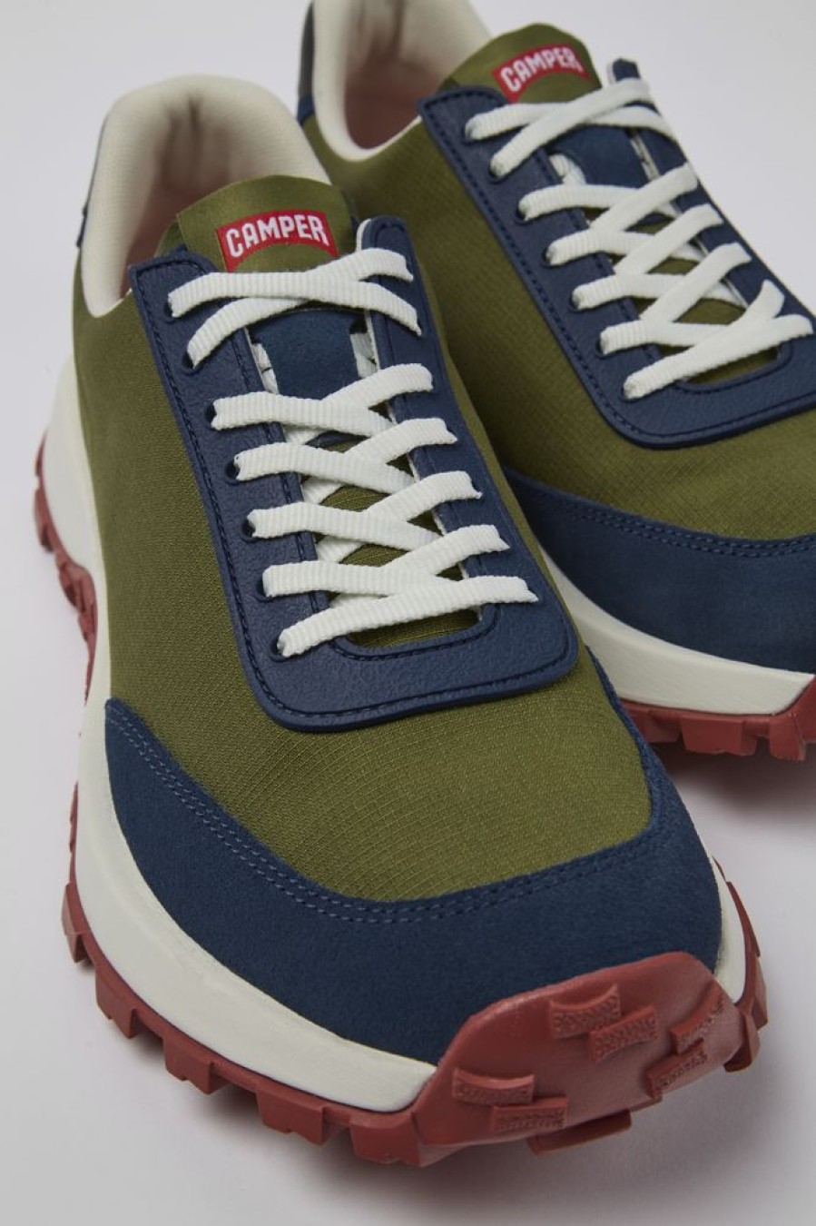 Maend CamperLab Sneakers | Gron Tekstil/Nubuck Sneaker Til Maend