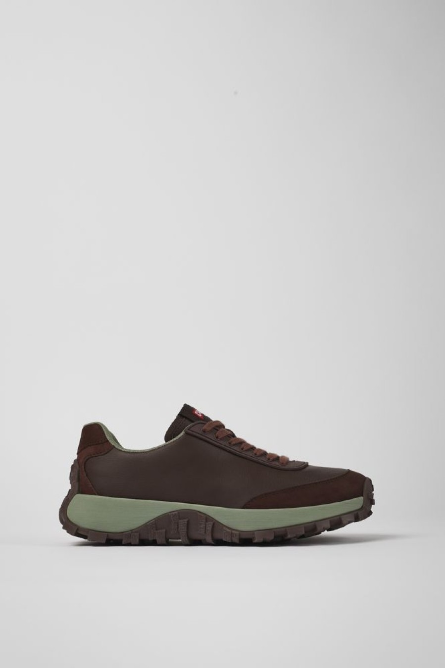 Kvinder CamperLab Sneakers | Burgundy Laeder Og Nubuck Sneakers Til Kvinder