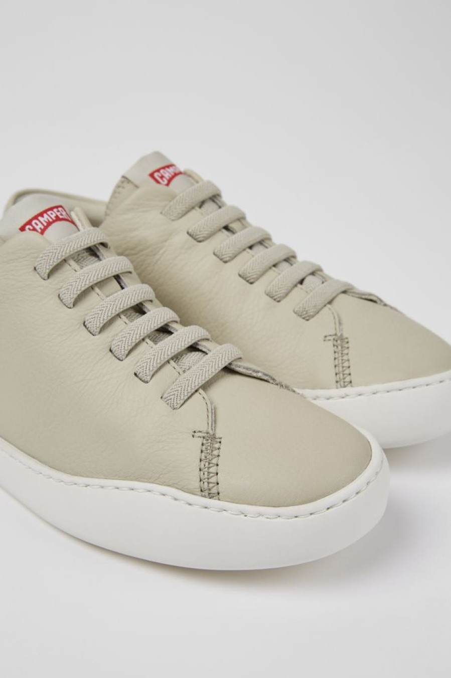 Kvinder CamperLab Sneakers | Gra Laeder Sneakers Til Kvinder