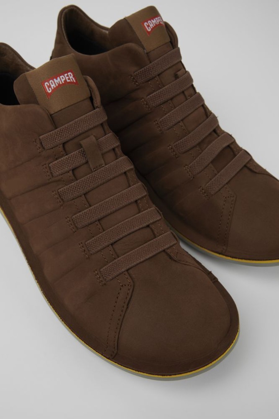 Maend CamperLab Casual Sko | Brune Nubuck Ankelstovler Til Maend