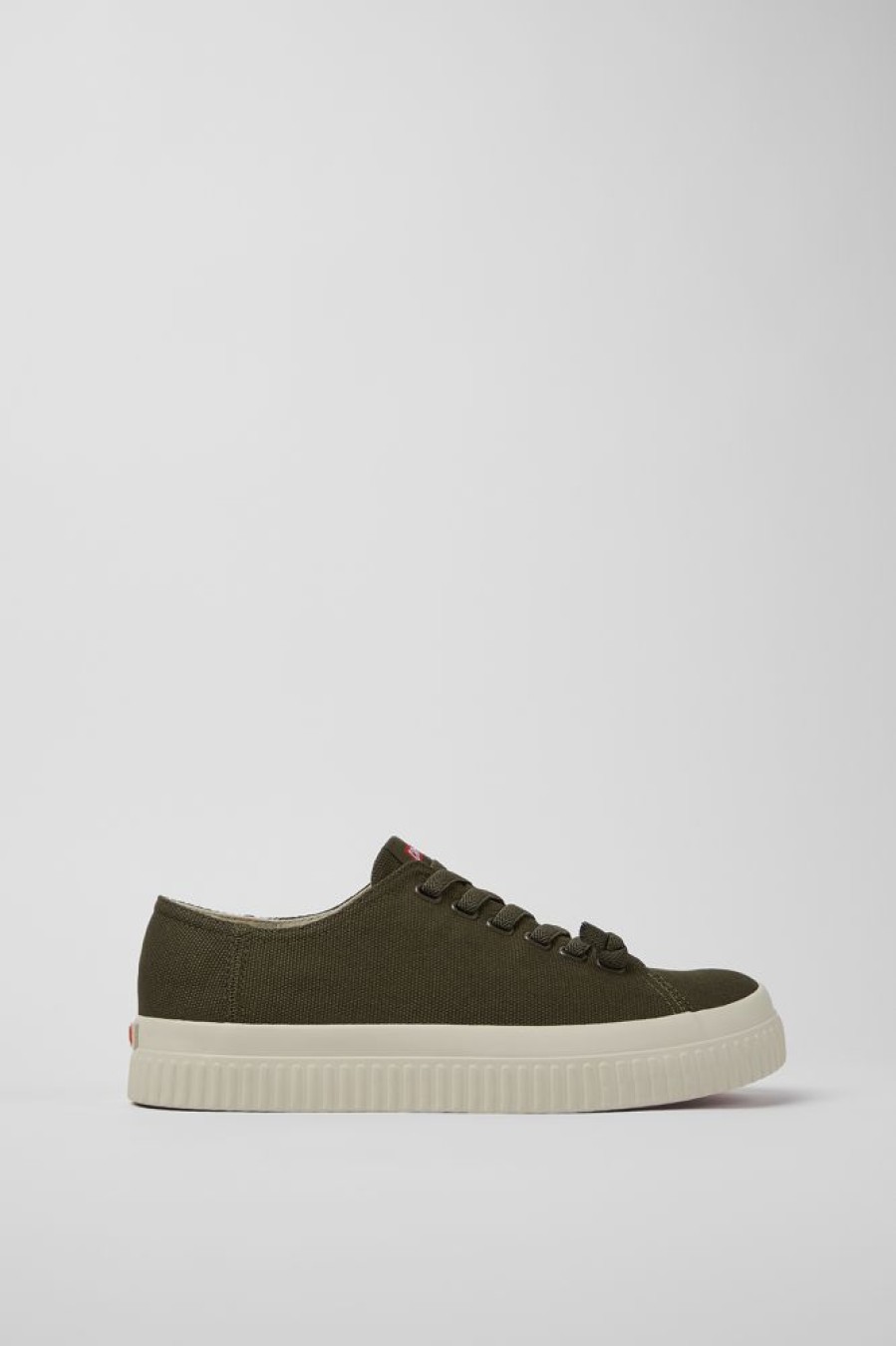 Maend CamperLab Casual Sko | Gronne Sneakers I Genbrugsbomuld Til Maend