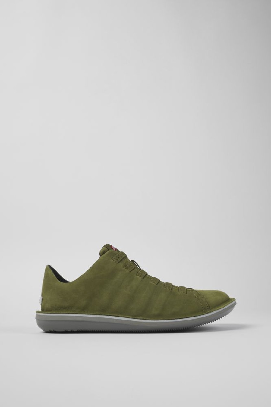 Maend CamperLab Casual Sko | Gron Nubuck Low Sneaker Til Maend