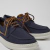 Maend CamperLab Sneakers | Bla Genbrugsbomuldssko Til Maend