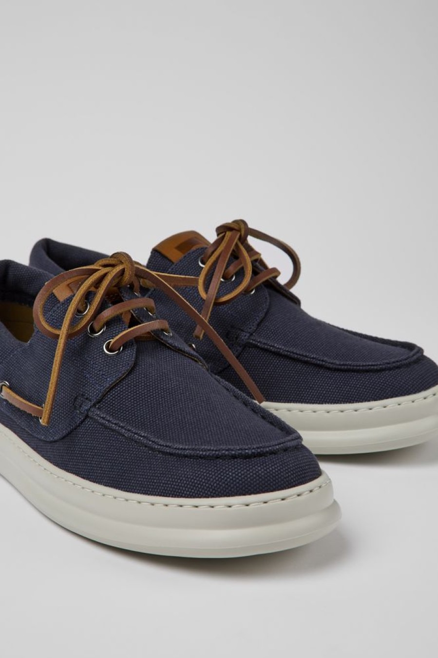 Maend CamperLab Sneakers | Bla Genbrugsbomuldssko Til Maend