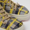 Kvinder CamperLab Ankelstovler | Gule Flerfarvede Sneakers I Genbrugsuld Til Kvinder