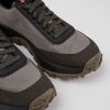 Maend CamperLab Sneakers | Gra Og Sorte Tekstil Og Nubuck Sneakers Til Maend