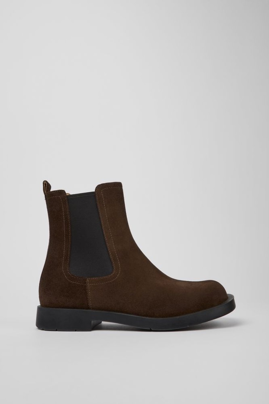 Maend CamperLab Formelle Sko | Brune Nubuck Chelsea Stovler Til Maend