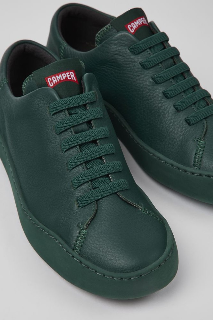 Kvinder CamperLab Sneakers | Gronne Laedersneakers Til Kvinder