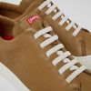 Maend CamperLab Casual Sko | Brun Laeder Sneaker Til Maend