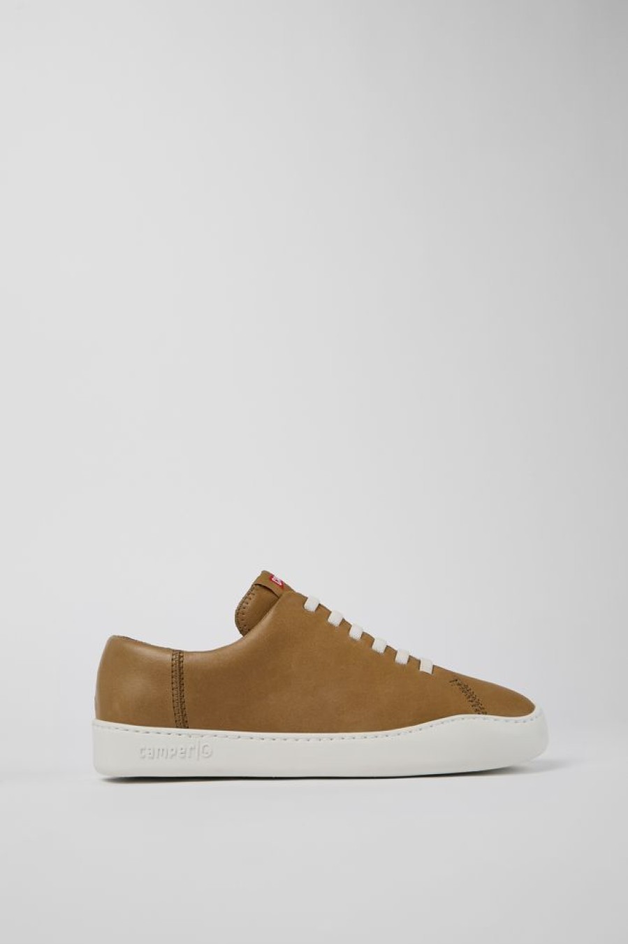 Maend CamperLab Casual Sko | Brun Laeder Sneaker Til Maend