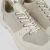 Maend CamperLab Casual Sko | Hvidt Laeder Og Genbrugte Pet Sneakers Til Maend