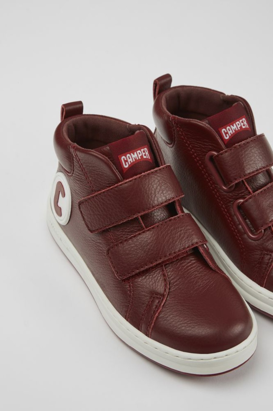 Born CamperLab Sneakers | Bourgogne Og Hvide Laeder Sneakers