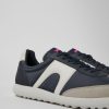 Maend CamperLab Sneakers | Bla Tekstil Og Laeder Sneakers Til Maend