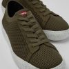 Maend CamperLab Casual Sko | Gronne Tekstilsneakers Til Maend