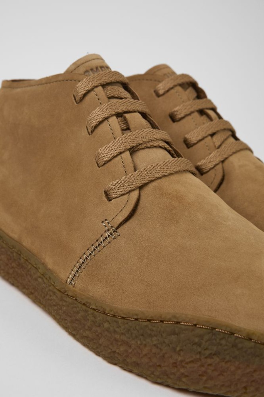 Maend CamperLab Ankelstovler | Brun Nubuck Desert Boot Til Maend