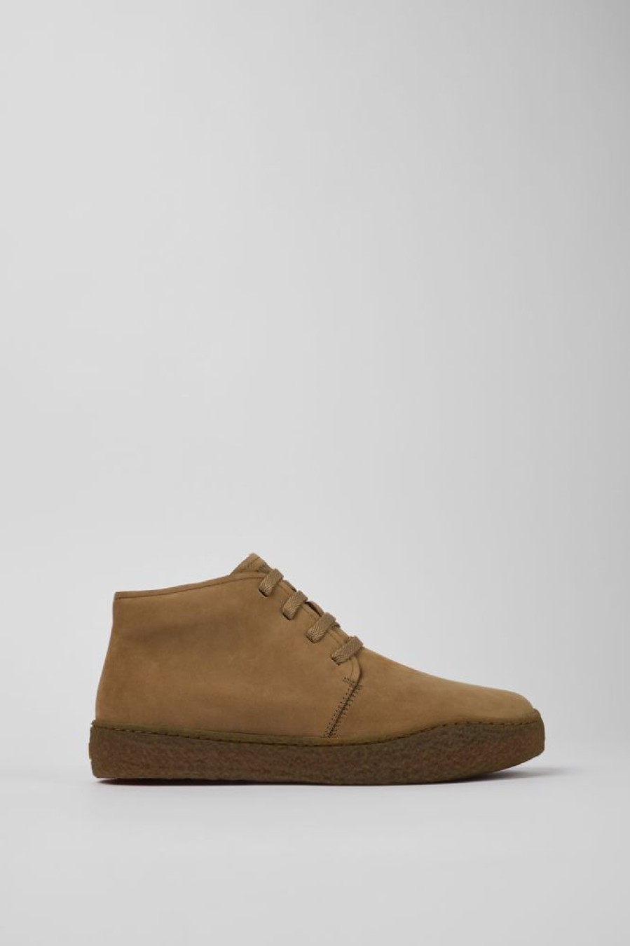 Maend CamperLab Ankelstovler | Brun Nubuck Desert Boot Til Maend