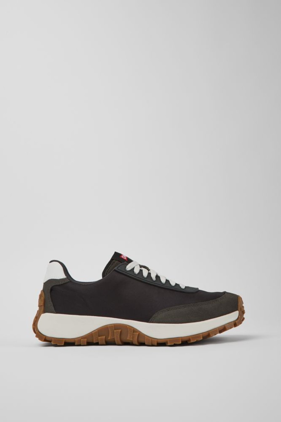 Maend CamperLab Casual Sko | Sorte Genbrugte Pet Og Nubuck Sneakers Til Maend