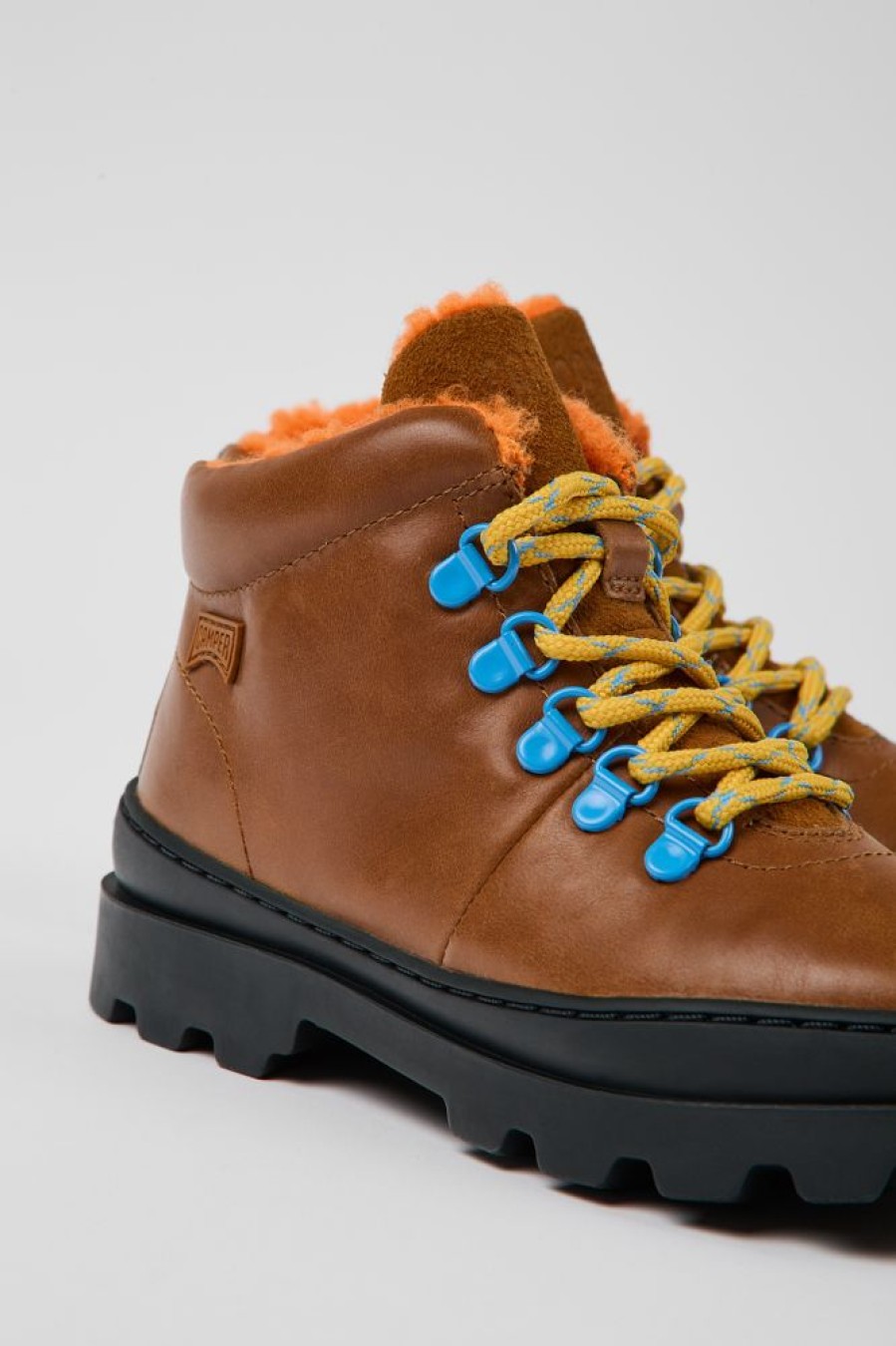 Born CamperLab Stovler | Brunt Laeder Og Nubuck Snorestovler