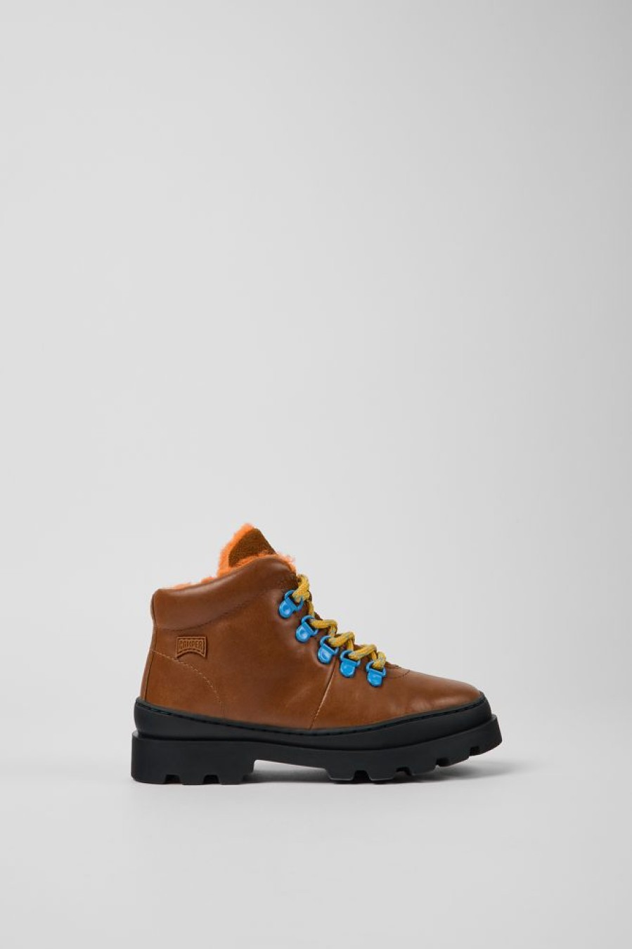 Born CamperLab Stovler | Brunt Laeder Og Nubuck Snorestovler