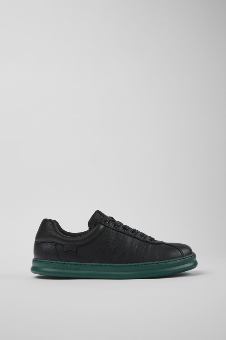 Maend CamperLab Casual Sko | Sorte Laedersneakers Til Maend