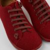 Kvinder CamperLab Casual Sko | Burgundy Wool And Viscose Shoes For Women