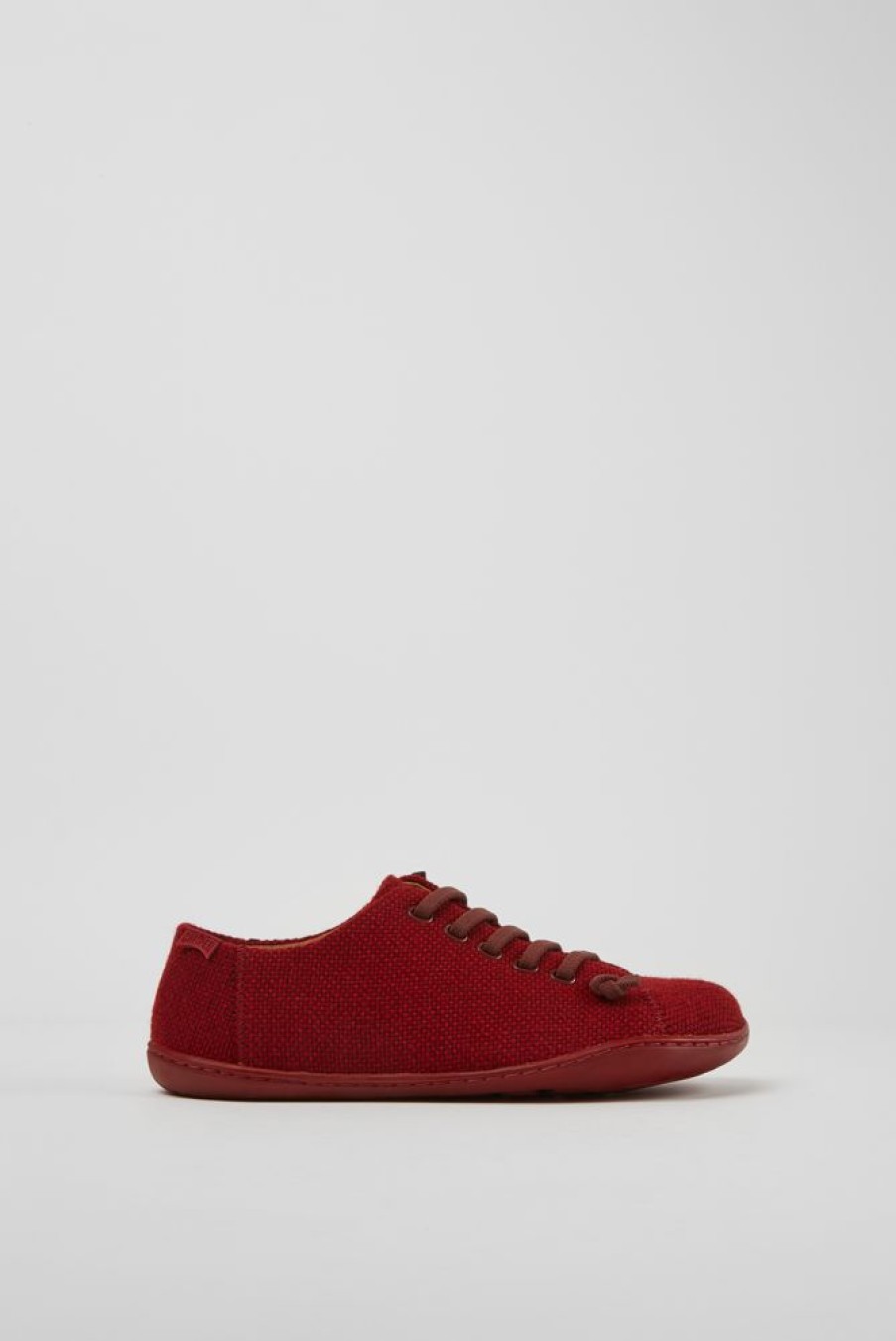 Kvinder CamperLab Casual Sko | Burgundy Wool And Viscose Shoes For Women