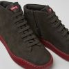 Kvinder CamperLab Ankelstovler | Gra Nubuck Sneakers Til Kvinder