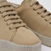 Kvinder CamperLab Casual Sko | Beige Nubuck Sko Til Kvinder