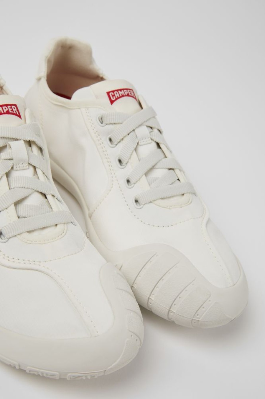 Kvinder CamperLab Sneakers | Hvide Tekstilsneakers Til Kvinder