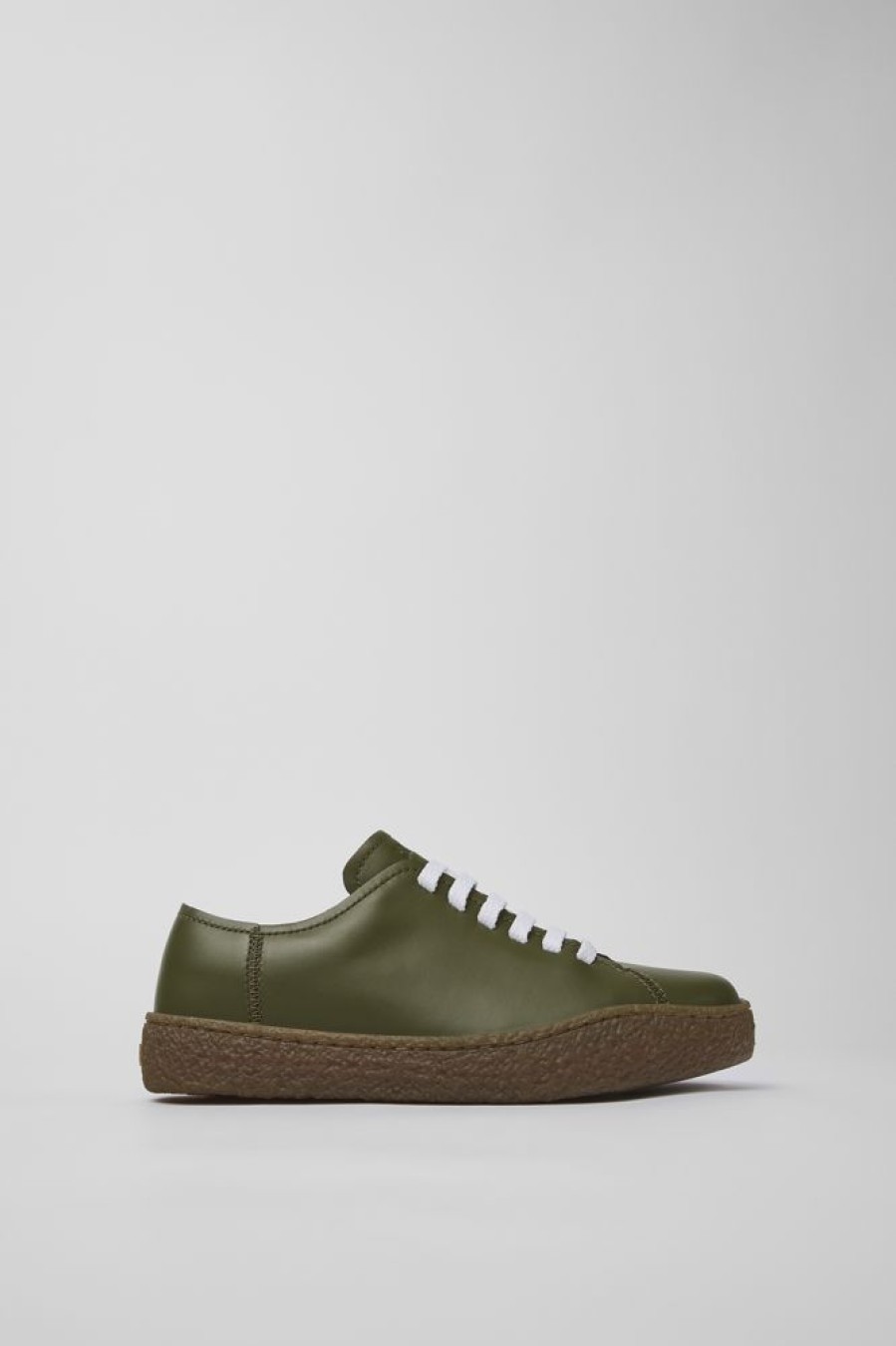 Kvinder CamperLab Sneakers | Gron Laeder Sneaker Til Kvinder