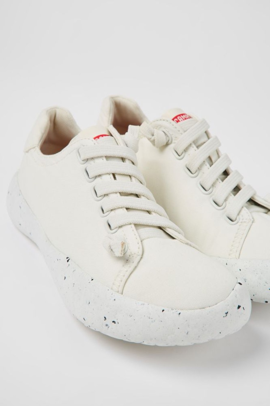 Kvinder CamperLab Sneakers | Hvide Tekstilsneakers Til Kvinder