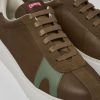 Maend CamperLab Casual Sko | Brunt Laeder Og Nubuck Sneakers Til Maend