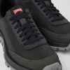 Maend CamperLab Sneakers | Sorte Tekstil Og Nubuck Sneakers Til Maend