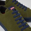 Maend CamperLab Casual Sko | Gron Nubuck Sneaker Til Maend